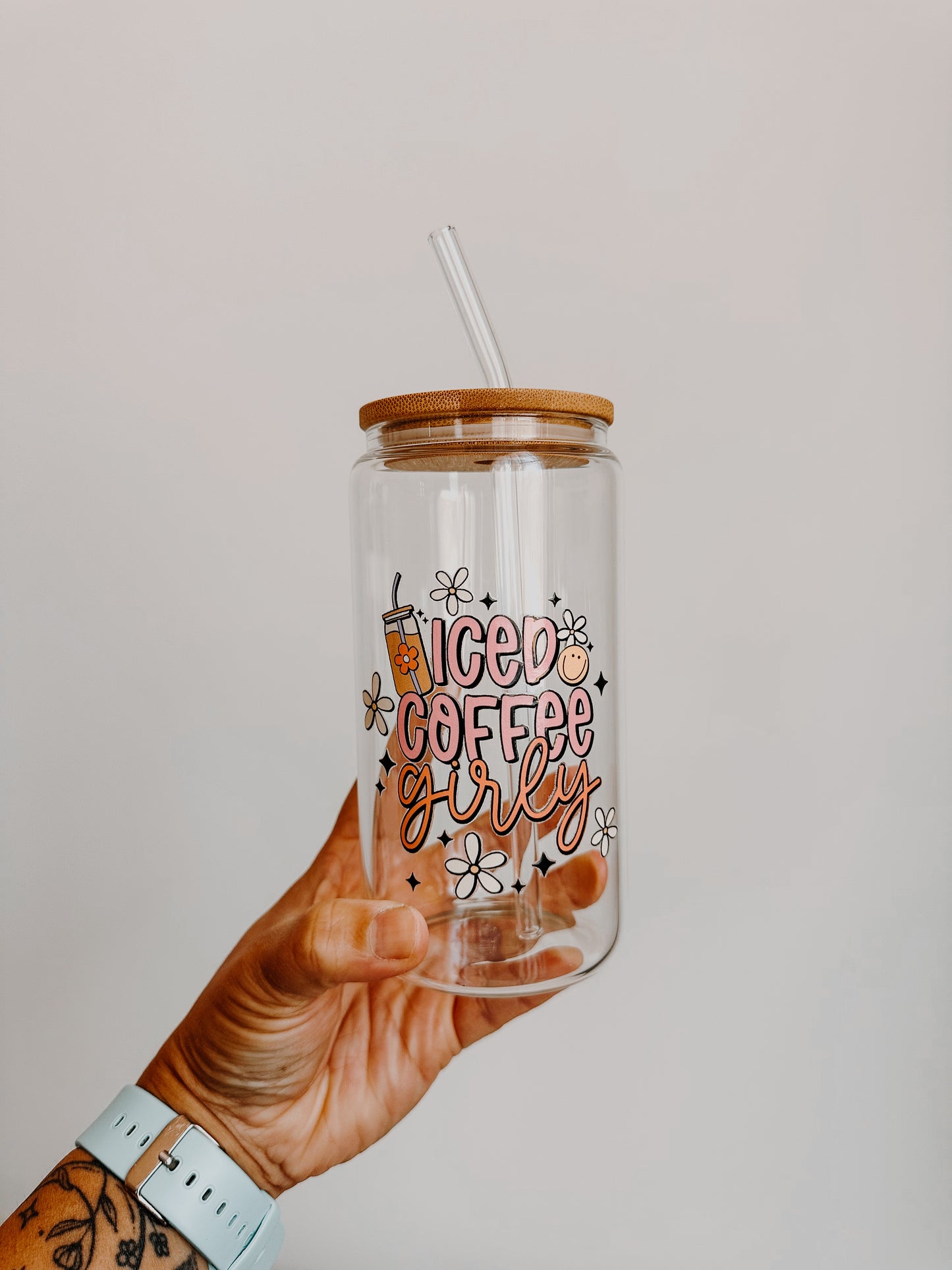 Coffee Lovers - 16 oz Glass Tumbler