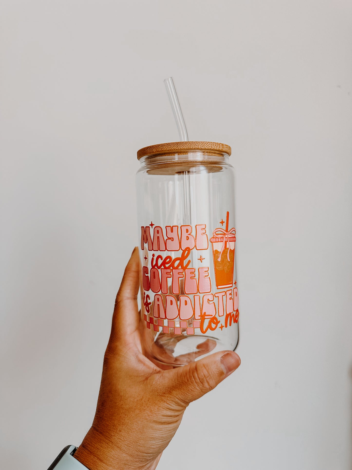 Coffee Lovers - 16 oz Glass Tumbler