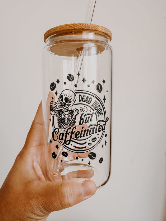 Coffee Lovers - 16 oz Glass Tumbler