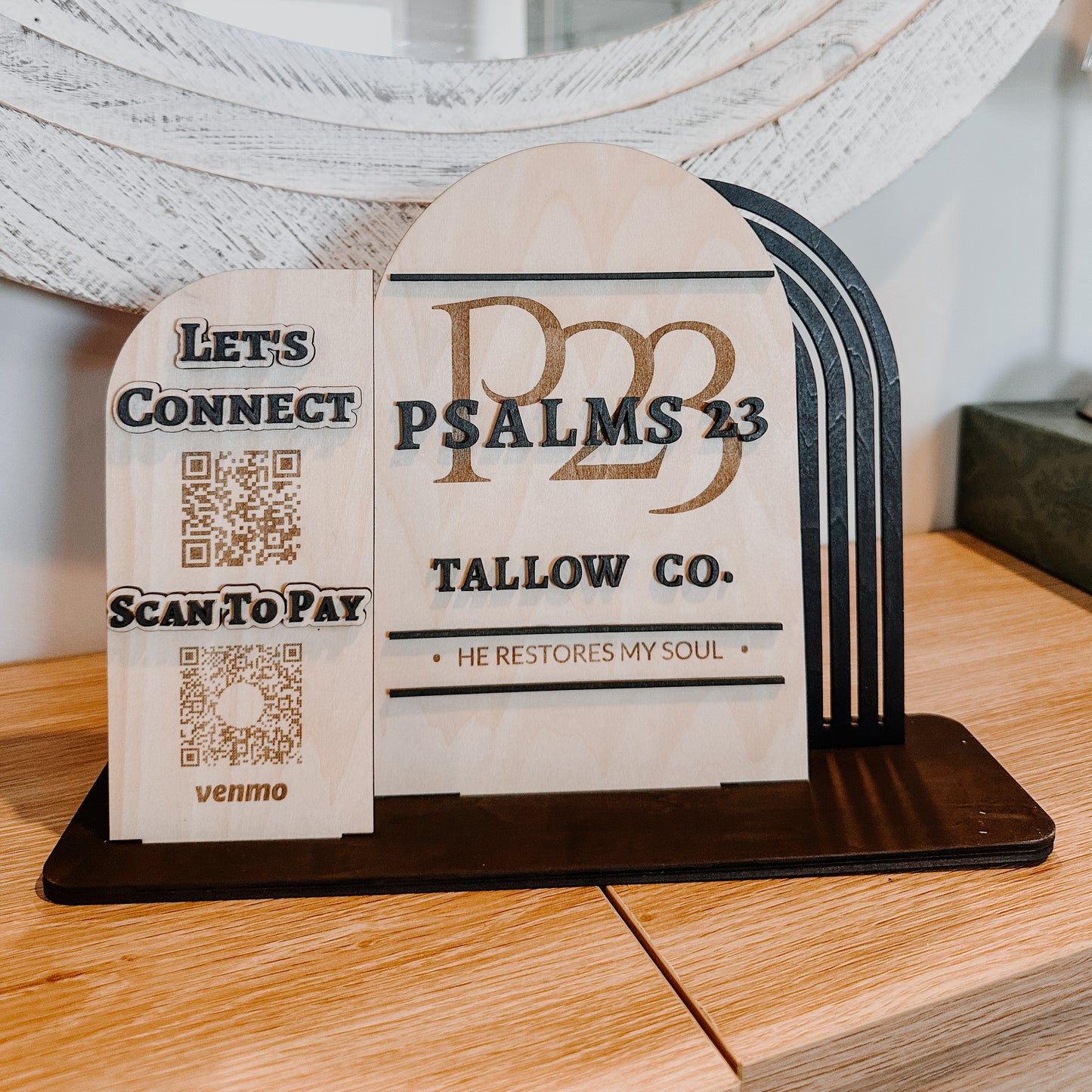 Custom Wood Table Sign