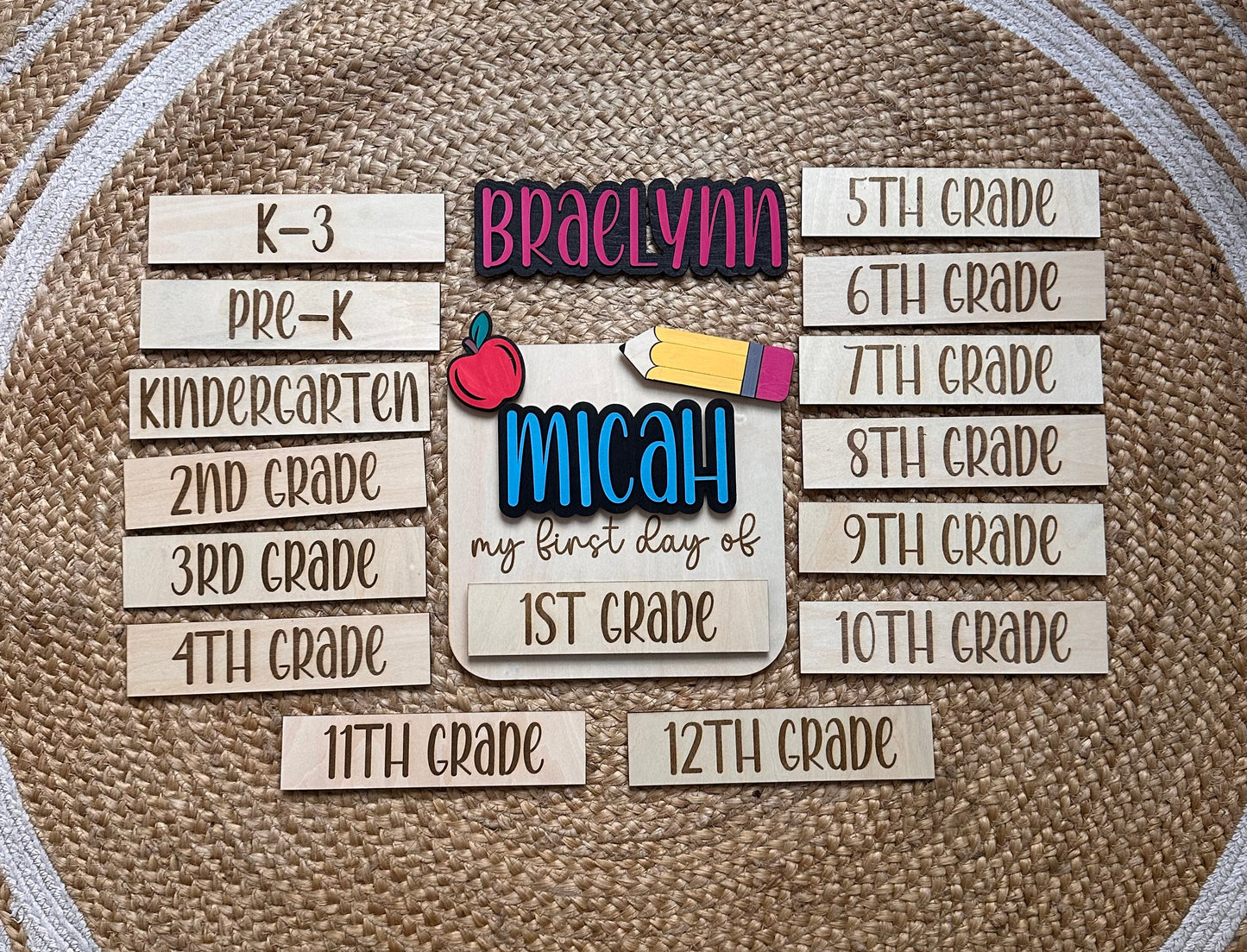 Reversible First/Last Day of School Sign