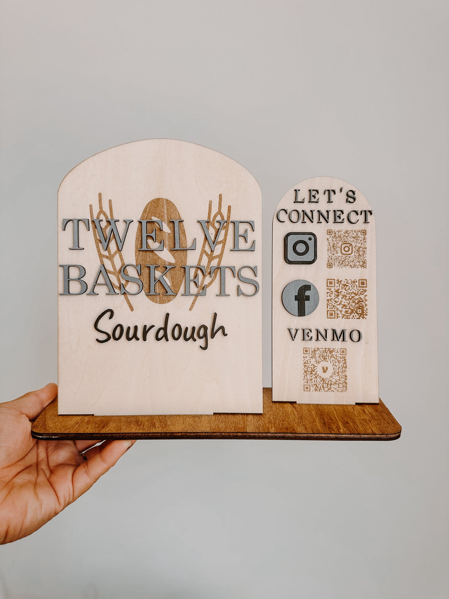 Custom Wood Table Sign
