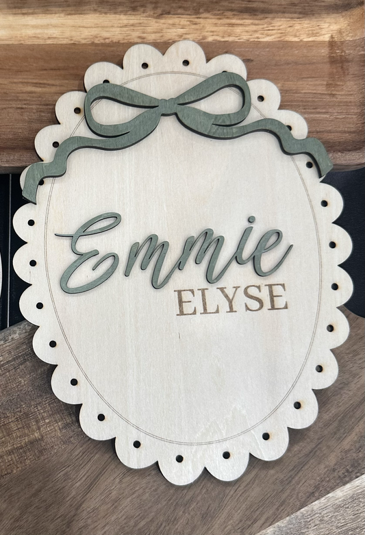 Custom Wooden Name Sign