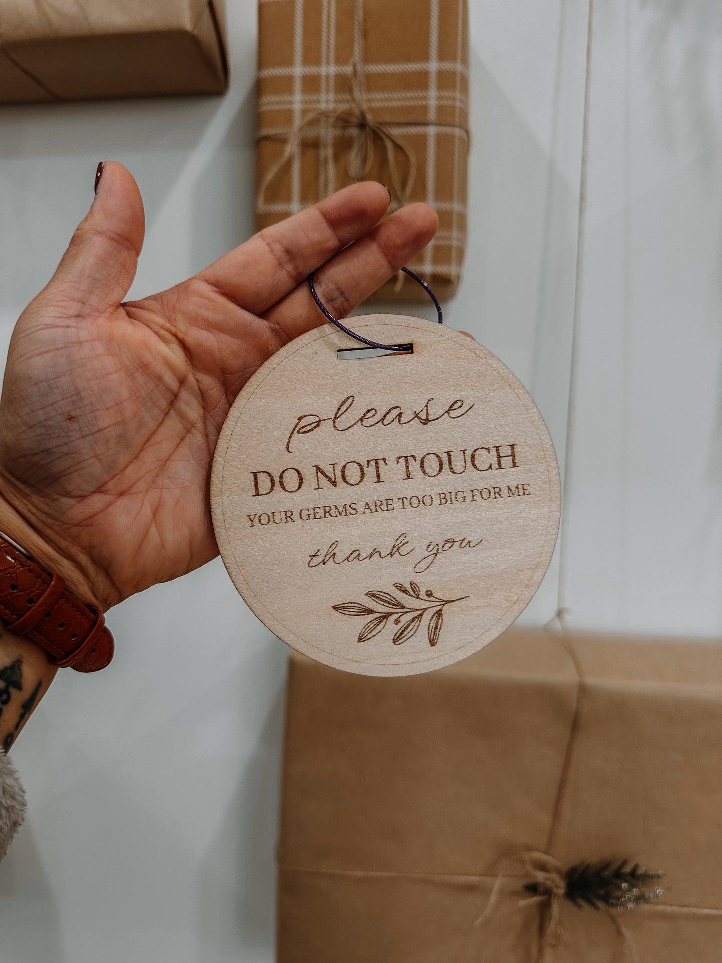 Do Not Touch Baby Tag
