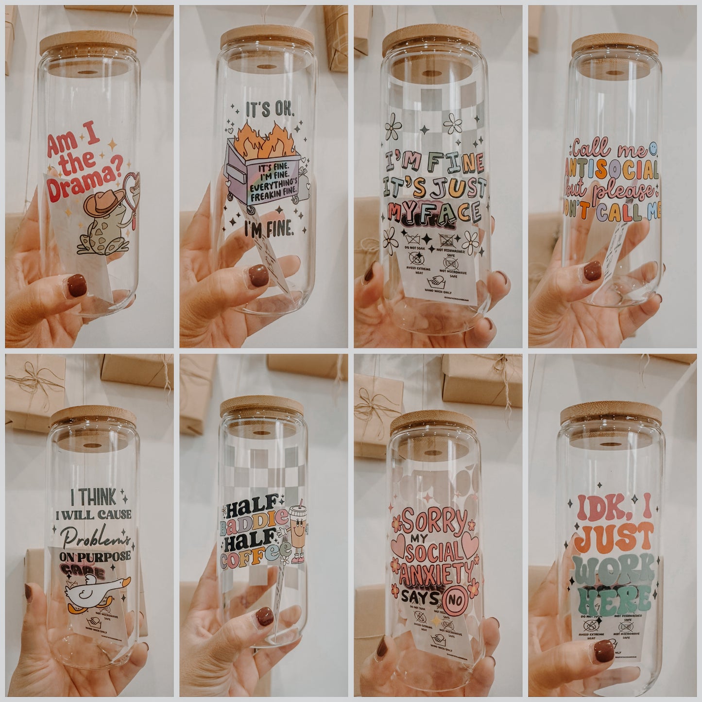 20 oz Glass Tumbler